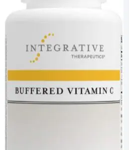 A bottle of integrative's buffered vitamin c.