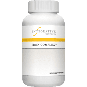 A bottle of integrative iron complex.