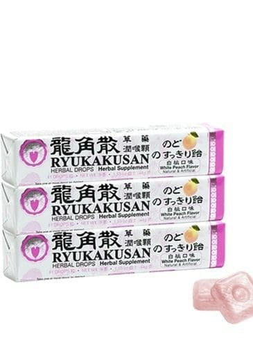 Ryukakusan Herbal Drops - White Peach