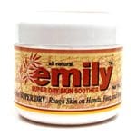 A jar of SUPER DRY SKIN SOOTHER (1.8 OZ) (EMILY SKIN) body butter.