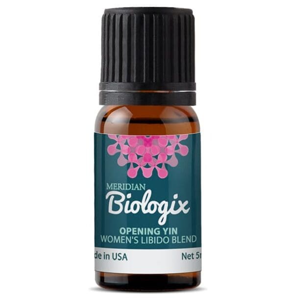 A bottle of OPENING YIN (BLENDS) (5 ML) (MERIDIAN BIOLOGIX) essential oil.