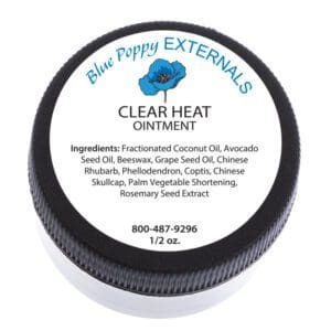 Blue poppy externals CLEAR HEAT OINTMENT clear heat.