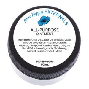 Blue poppy externals all purpose ointment.