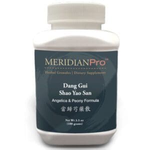 A bottle of meridian pro's DANG GUI SHAO YAO TANG (FORMULA)