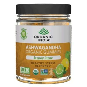 Organic Ashwagandha Gummies, Lemon Lime