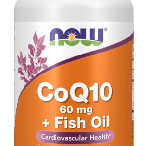 CoQ10 60mg w/Omega 3 Fish Oil -NOW Foods