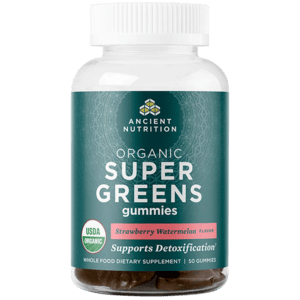 Organic SuperGreens, Strawberry Watermelon- Ancient Nutrition